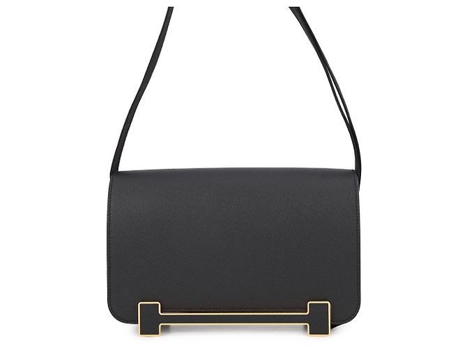 Hermès Borsa a tracolla Hermes Geta in pelle Epsom nera Nero