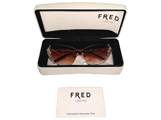Occhiali da sole FRED Pearls oro Marrone D'oro