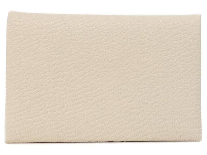 Hermès Portacarte Hermes Calvi Bianco