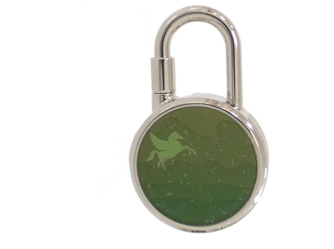 Hermès Hermes Panorama Cadena Padlock Silvery Green