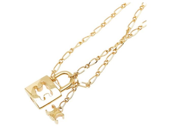 Céline Collana Lucchetto Triomphe Celine D'oro