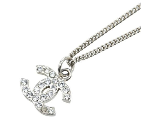 Chanel Coco Mark Halskette Silber