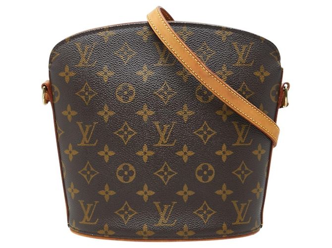 Sac bandoulière Louis Vuitton Monogram Druot Marron