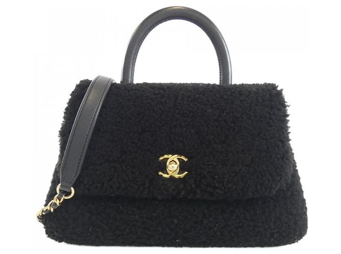 Borsa Chanel 92990 in pelle di vitello nera Nero