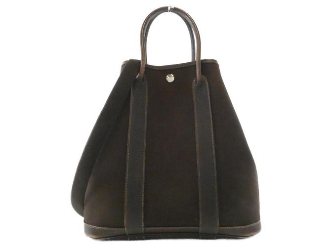 Hermès Bolsa Hermes Garden File PM Marrom