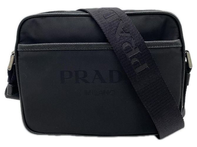 Prada Re-Nylon Saffiano Shoulder Bag Black