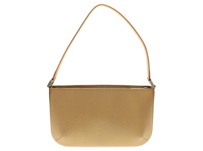 Borsa a tracolla Louis Vuitton Monogram Matte Fowler Argento Arancione