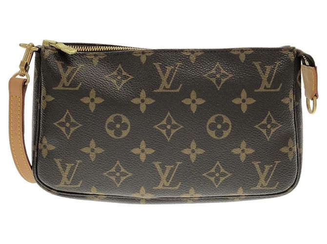 Bolsa de Acessórios Monogram Louis Vuitton Marrom Monograma