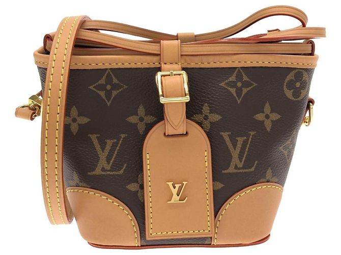 Noe Bolsa de Ombro Louis Vuitton Monogram Noé M57099 Marrom Monograma
