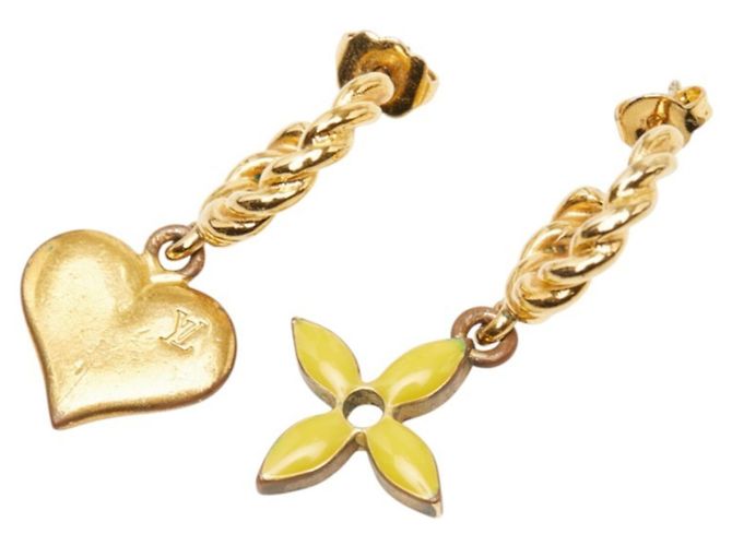 Louis Vuitton Boucle d'Oreilles Sweet Monogram Earrings D'oro