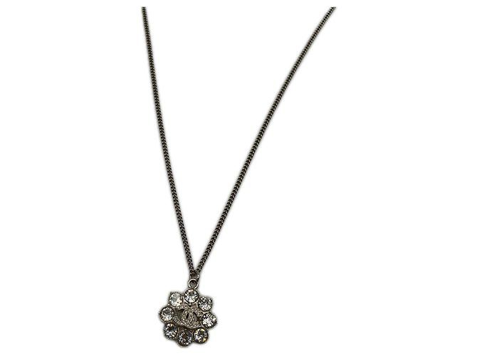 Collana Chanel Coco Mark Flower Argento