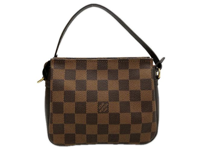 Trousse de maquillage Louis Vuitton Damier Marron Beige