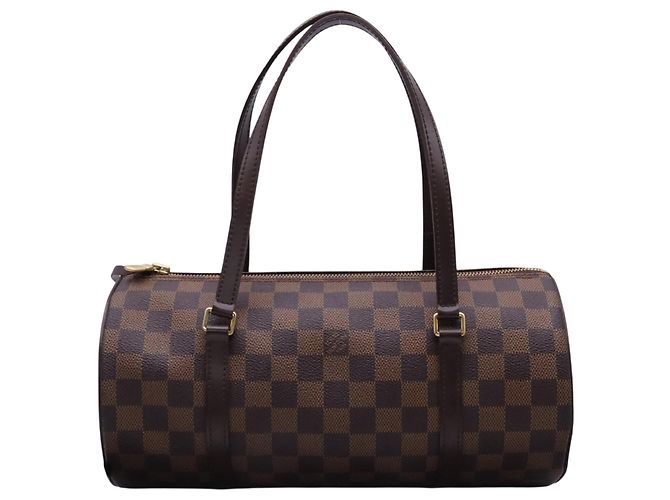 Sac à main Louis Vuitton Damier Papillon Marron Beige