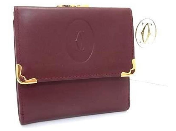 Cartera Cartier Bordeaux Tri-fold Burdeos
