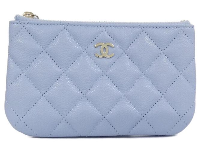 Borsa Pouch Chanel Timeless Classic Line AP4020 Blu chiaro