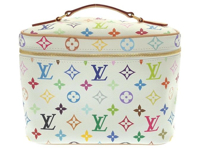 Louis Vuitton Multicolor Nice BB Handbag White
