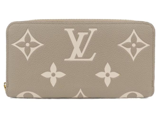 Louis Vuitton Bicolor Monogram Empreinte Zippy Wallet Grau Roh