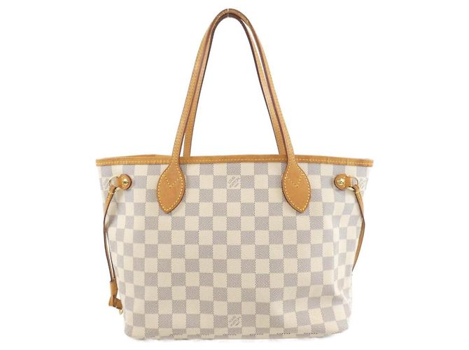 Bolsa Louis Vuitton Damier Azur Neverfull PM N51110 Azul