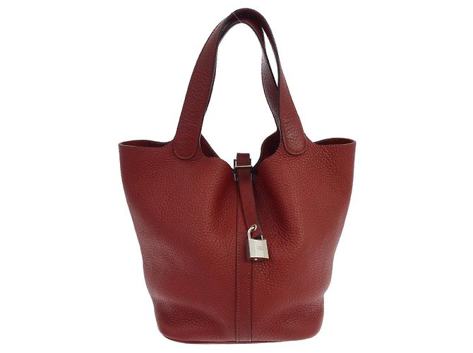 Hermès Hermes Picotin Lock Clemence MM Rot