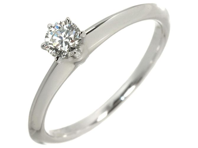 Autre Marque Tiffany & Co. Platin-Solitärring mit Diamant