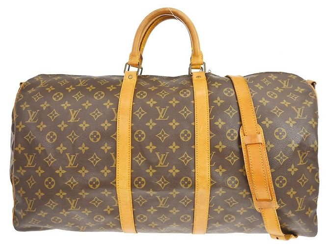 Louis Vuitton Keepall Bandoulière Monogram 55 Marron