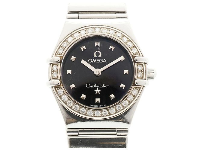 Omega Constellation My Choice 1465.51 Quadrante Nero Orologio Donna