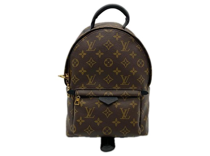 Louis Vuitton Monogram Palm Springs Backpack PM Brown Black Beige