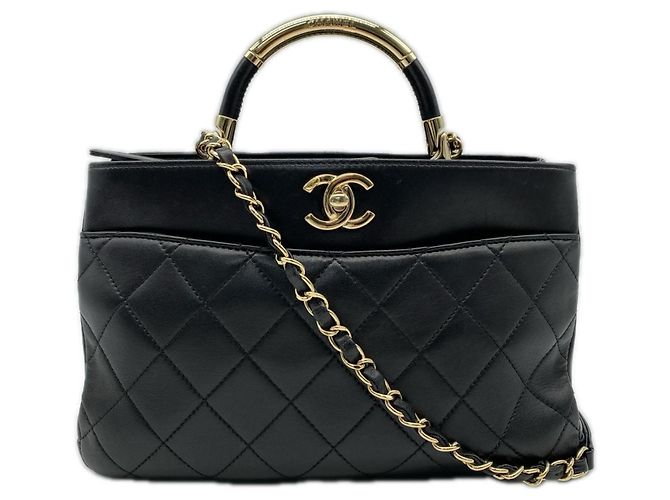 Borsa Chanel Matelassé Turnlock Nero