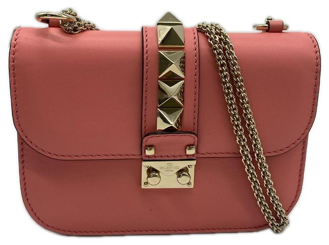 Borsa a tracolla Valentino Rockstud Glam Rock Rosa