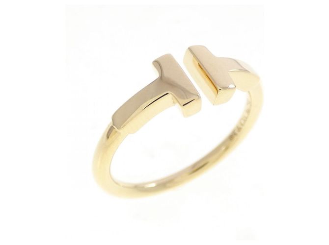 Autre Marque Anillo Tiffany T Wire en oro amarillo de 18K