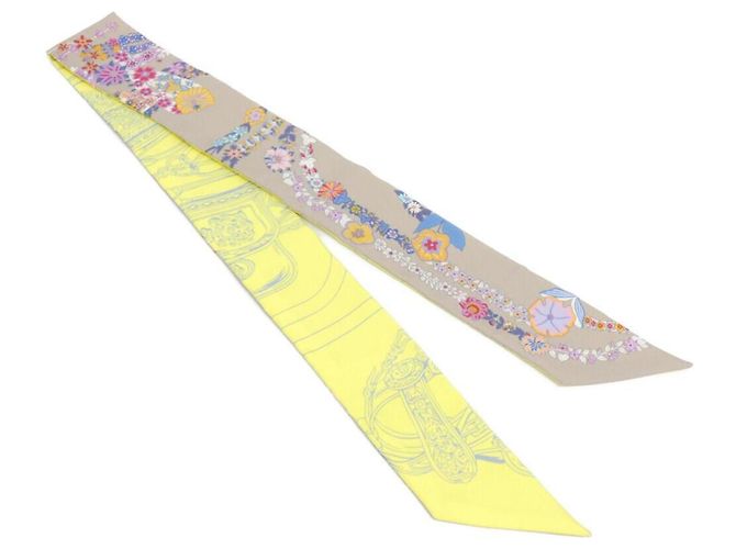Hermès Twilly Hermes Brides de Gala en Fleurs Giallo