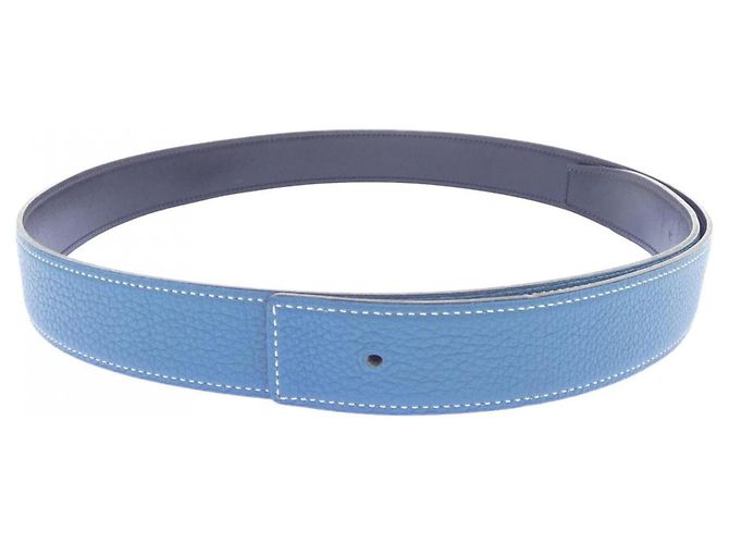 Hermès Cinturón reversible Hermes 32mm Negro Azul