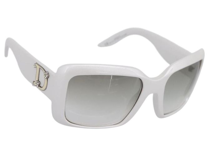 Christian Dior Sunglasses plastic White Auth BA15749