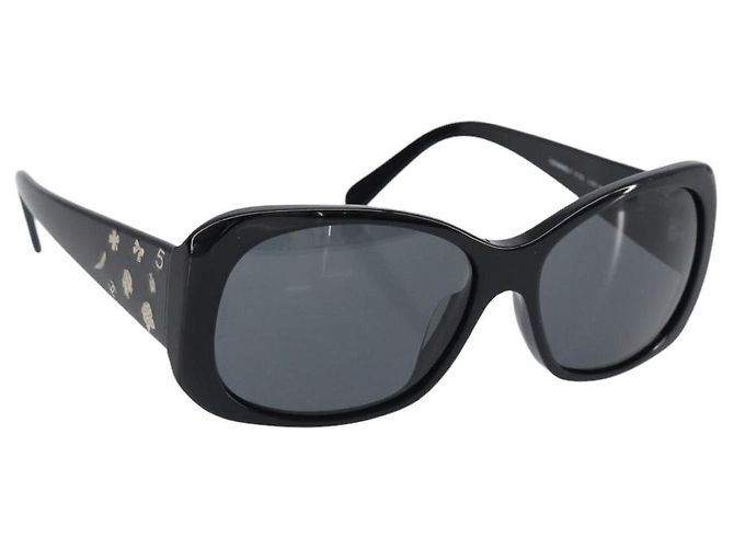Occhiali da sole CHANEL plastica Black CC Auth BA15678V Nero