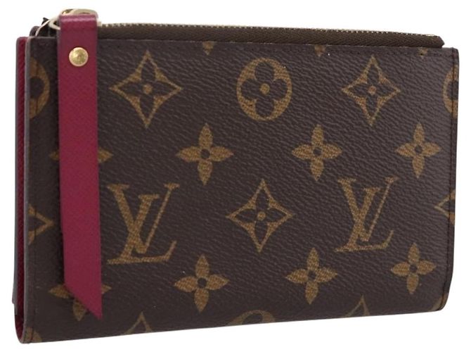 LOUIS VUITTON Monogram Portefeuille Adele Wallet LV Auth 203087A Monogramma