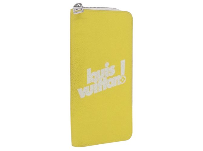 LOUIS VUITTON Monogram Everyday Zippy Wallet Vertical Yellow M80852 Auth 197912M