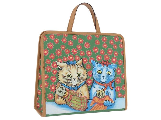 Borsa per bambini GUCCI PVC Verde Argento 605614 Auth 202473SAV