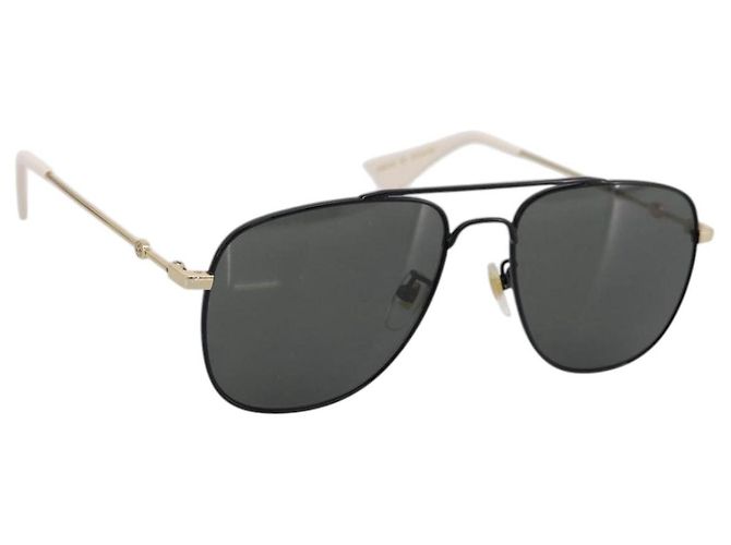 Occhiali da sole GUCCI plastica Ivory Auth BA15668V Crudo