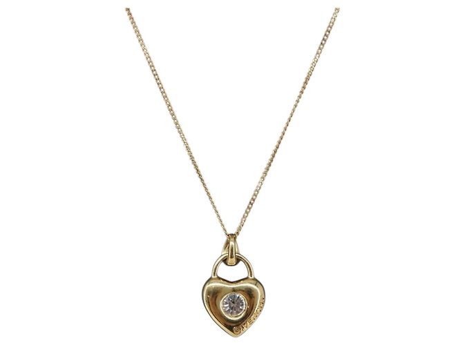 Collier GIVENCHY métal Gold Auth SW2822 Doré