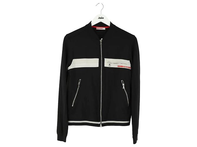 Prada Black Synthetic Jacket M
