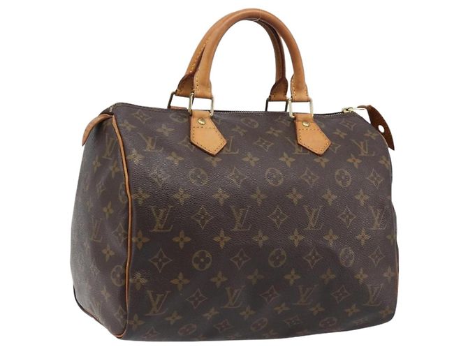 LOUIS VUITTON Monogram Speedy 30 Hand Bag M41526 LV Auth 200472 Monograma