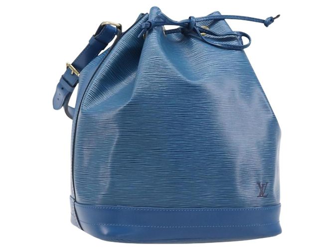 Borsa a tracolla LOUIS VUITTON Epi Noe Blu M44005 LV Auth 200377A