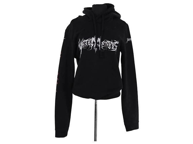 Vêtements VETEMENTS Schwarzer Baumwoll-Sweatshirt