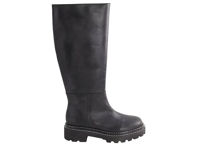 Botas Julia de cuero negras Lk Bennett Negro