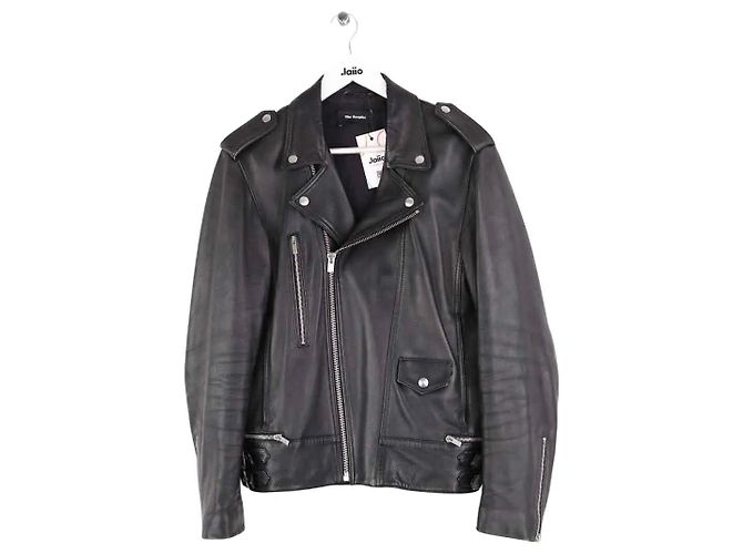 The Kooples Schwarze Lederjacke M
