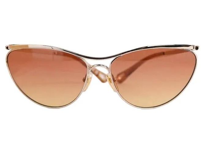 Gafas de sol Chloé de metal marrones Castaño
