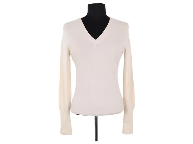 Eric Bompard Kaschmirpullover ecru Roh