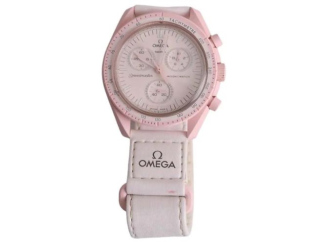 Autre Marque Reloj Swatch x Omega rosa