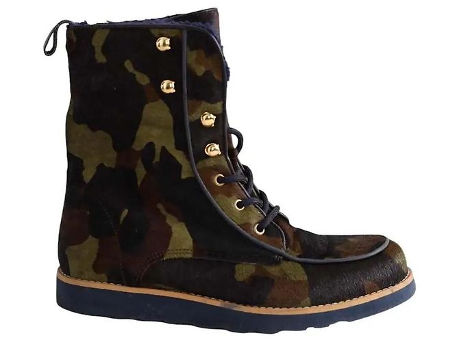 Heimstone Khaki lace-up boots