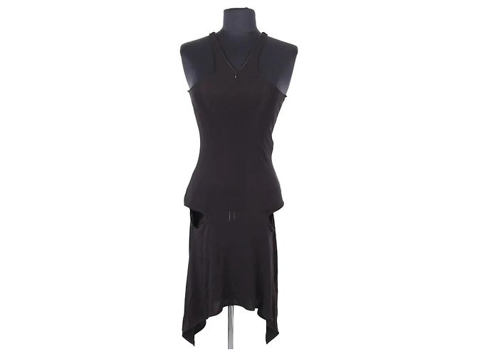 Courreges Schwarzes Viskose Kleid